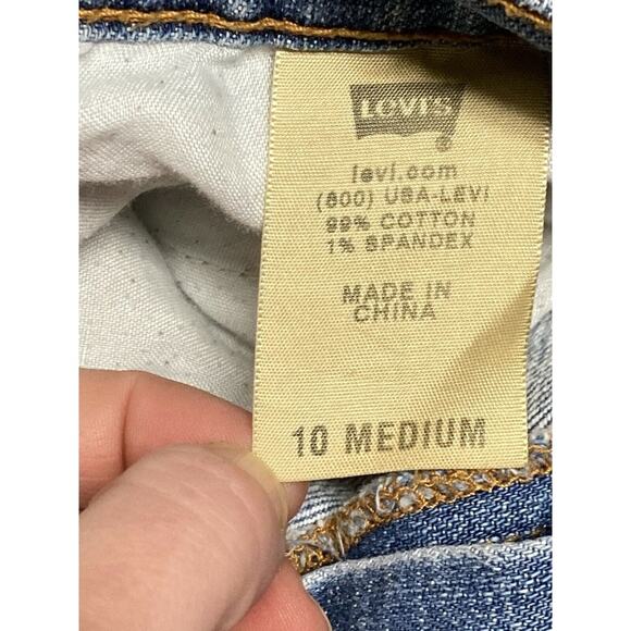 Levi’s 515 Boot Cut Jeans Light Wash Stretch Womans Size 10 Medium Red Label - Picture 3 of 8